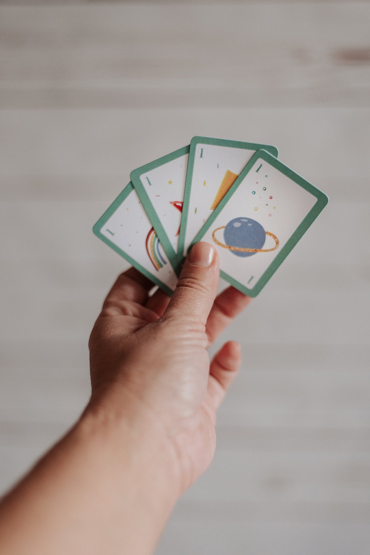 Mini Baraja de cartas 123