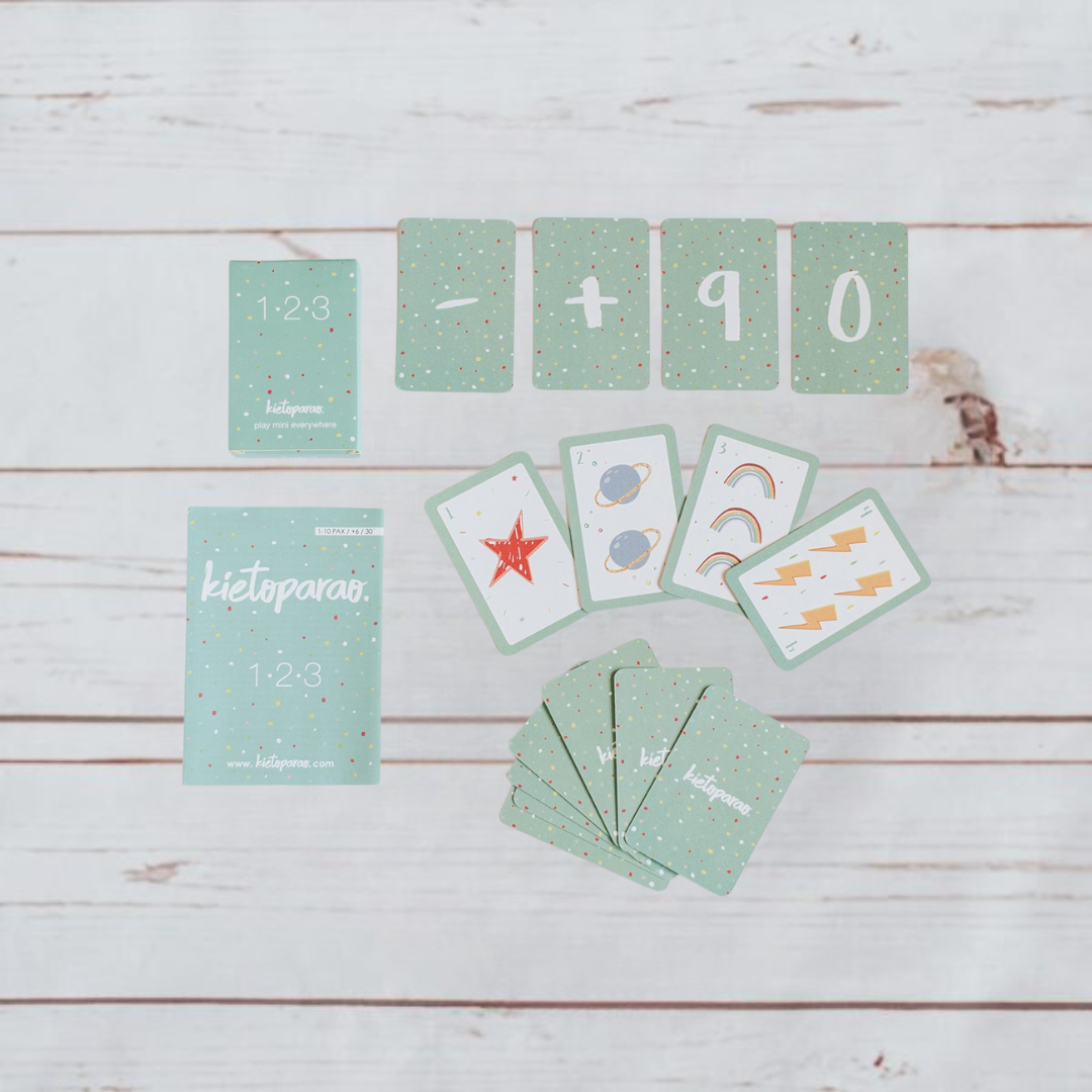 Mini Baraja de cartas 123
